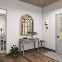 48" X 37" Farmhouse Classic Arched Window Design Decorative Wall Mirror - Olivia & May -Olivia & May GUEST 9d61e294 5adc 4381 bd40 723e262981ef