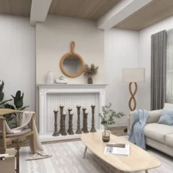 Glass Wall Mirror With Rope Accents Brown - Olivia & May -Olivia & May GUEST 9d65463d df34 497d af1b 4f95ce12ff0b