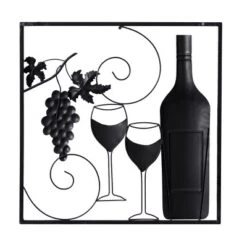 Set Of 2 Metal Wine Wall Decors With Grapes Detailing - Olivia & May 9 Set Of 2 Metal Wine Wall Decors With Grapes Detailing - Olivia & May -Olivia & May GUEST 9e22fb5f b9e8 4f27 b9a1 ef3bbf350758
