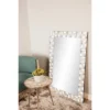 Wood Geometric Wall Mirror Silver - Olivia & May -Olivia & May GUEST 9e3808fa 0555 4da1 af32 ec99dd02367e