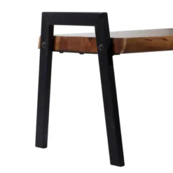 Natural Wooden Bench Brown - Olivia & May -Olivia & May GUEST 9e96415e 6eff 4bcd 9b1b f068536df8b7