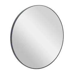 Wood Round Shaped Wall Mirror With Thin Minimalistic Frame - Olivia & May -Olivia & May GUEST 9f870106 f892 442d 89d5 eb68b4f406ae