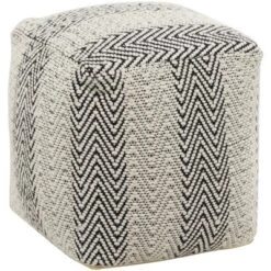 Bohemian Indoor/Outdoor Fabric Pouf - Olivia & May -Olivia & May GUEST 9fb18937 e72c 4d46 80bd fd3e8cd0b2a2