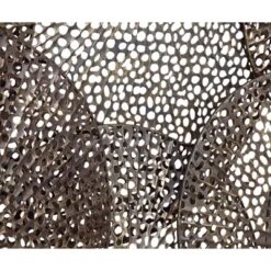 Metal Plate Overlapping Perforated Wall Decor Black - Olivia & May -Olivia & May GUEST a08866f8 3459 4333 adc7 17bfc5658ffc