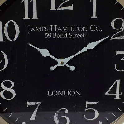 16"x16" Metal Wall Clock - Olivia & May 4 16"x16" Metal Wall Clock - Olivia & May - Image 2