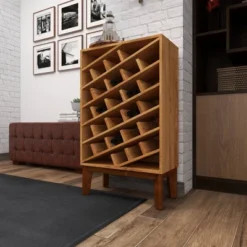 Modern Wood Wine Rack Brown - Olivia & May -Olivia & May GUEST a0d8bc4d df89 4d9f b60c 20f01cc9d161