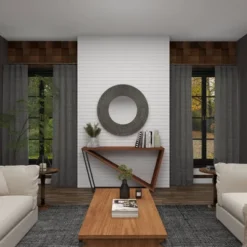 Farmhouse Metal Wall Mirror Gray - Olivia & May -Olivia & May GUEST a12e7be1 a2df 4518 9d14 b3c8943a981d