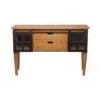 Industrial Wood Console Table Dark Brown - Olivia & May -Olivia & May GUEST a1f71bc2 c84c 4de6 9430 957cb6057077