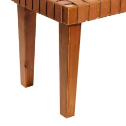 Rustic Birch Wood Bench Brown - Olivia & May -Olivia & May GUEST a2a16275 35d9 4ca1 8367 37469fc7461c