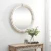 Coastal Wood Wall Mirror With Wrapped Rope Accents White - Olivia & May 1 Coastal Wood Wall Mirror With Wrapped Rope Accents White - Olivia & May -Olivia & May GUEST a2fc6ccd 62ce 4ec7 8ee0 71de0691c01a