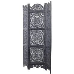 Eclectic Wood Room Divider Screen Black - Olivia & May -Olivia & May GUEST a32fa0fd 707e 4846 9e95 43c0f08afd7c