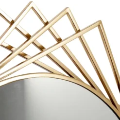 Metal Geometric Wall Mirror - Olivia & May -Olivia & May GUEST a334eb65 16e0 4731 81aa c543fe067a00