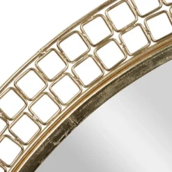 Contemporary Metal Wall Mirror Gold - Olivia & May -Olivia & May GUEST a3c60083 79a3 4cab 914b 7857c564cb5f