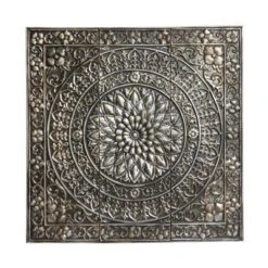 Rustic Metal Scroll Wall Decor With Embossed Details - Olivia & May -Olivia & May GUEST a4c8dcf6 ff2e 4013 891c 50e8a45730ef