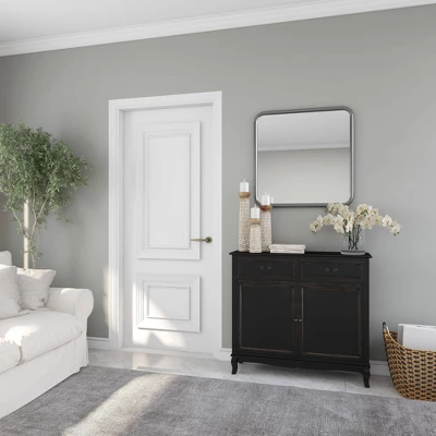 Contemporary Iron Metal Wall Mirror Gray - Olivia & May 12 Contemporary Iron Metal Wall Mirror Gray - Olivia & May - Image 10