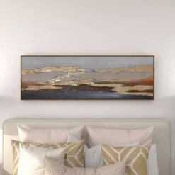 Canvas Geode Handmade Foiled And Brushstrokes Framed Wall Art With Gold Frame Gold - Olivia & May -Olivia & May GUEST a506c4a1 f5d7 4f9b 9a6b 55cad65ce1fc