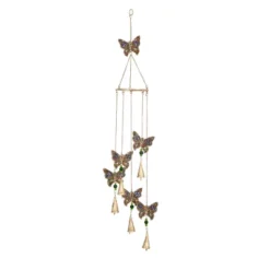 39" Iron Eclectic Butterfly Windchime - Olivia & May: Whimsical Home Decor, Easy Hang -Olivia & May GUEST a5fd7556 2f7d 4102 b584 c74b79b6e7fe