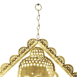 30" X 14" Eclectic Metal Buddha Windchime With Beaded Strands Gold - Olivia & May -Olivia & May GUEST a6f35ea6 3c5a 4e7b b08b daf56c894c18