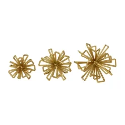Set Of 3 Geometric 3D Star Metal Sculptures Gold - Olivia & May -Olivia & May GUEST a70eaf33 28f4 4990 99b7 b77b982f73d1