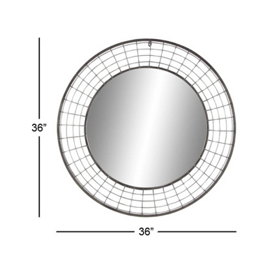 Traditional Metal Wall Mirror Black - Olivia & May 4 Traditional Metal Wall Mirror Black - Olivia & May - Image 2