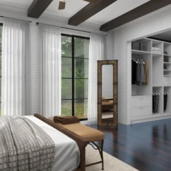 Rustic Wood Floor Mirror Brown - Olivia & May -Olivia & May GUEST a7ead0d7 5973 46ad af0d edea9c0d186e