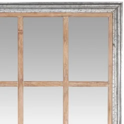 Glass Window Pane Inspired Wall Mirror Brown - Olivia & May -Olivia & May GUEST a87bd6cd a9a4 44de 9bc1 1749e2ee63b6