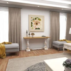 Vintage Wood Console Table White - Olivia & May -Olivia & May GUEST a93bc49a 3499 4f03 b10b 72a1704f07a7