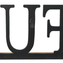 Wood Sign Grateful Wall Decor Black - Olivia & May