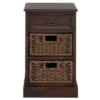 Farmhouse Wooden Side Chest With Basket Drawers Maroon - Olivia & May 2 Farmhouse Wooden Side Chest With Basket Drawers Maroon - Olivia & May -Olivia & May GUEST aa37ee2b a69e 46f4 bef1 1bd8410a4e93