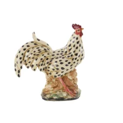 14" X 13" Farmhouse Ceramic Chicken Garden Sculpture Beige - Olivia & May -Olivia & May GUEST ab654559 9f10 4126 b63c 06811d886a13