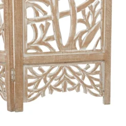Modern Farmhouse Mdf Room Divider Screen Brown - Olivia & May -Olivia & May GUEST ab7c8bb1 81cc 4860 b90b e3759175e817