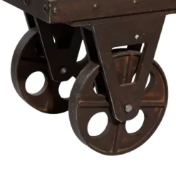 Industrial Wood Bench Brown - Olivia & May -Olivia & May GUEST aba27c76 9fed 4443 b4ee ab5b67c4f651