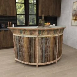 Rustic Wood Bar Brown - Olivia & May -Olivia & May GUEST ac4534ca 8a85 42eb ab9b 6fc74ec324fb