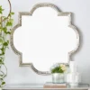 Aluminum Quatrefoil Wall Mirror Gray - Olivia & May -Olivia & May GUEST ac610f5c 94d2 4b7b 94ce 5d1e59285431