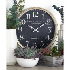 16"x16" Metal Wall Clock - Olivia & May
