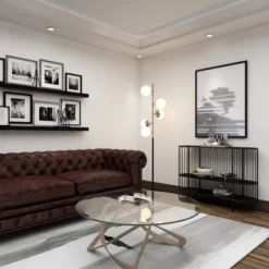 Contemporary Metal Console Table Black - Olivia & May -Olivia & May GUEST ae45fca4 0c60 4264 9288 cb828cff8e93