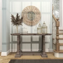 Metal Floral Wall Decor With Embossed Details Gold - Olivia & May -Olivia & May GUEST ae6573a5 b76c 4b71 82be 26e99e8e16ac