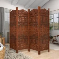 Traditional Wood Room Divider Screen Red - Olivia & May 24 Traditional Wood Room Divider Screen Red - Olivia & May -Olivia & May GUEST ae9c90af 9227 4e74 b0eb 2d4b26b95082