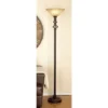 Metal Floor Lamp Torchiere Black - Olivia & May -Olivia & May GUEST ae9fd8a7 56a0 461b b18d 11ec52a2a5b1