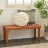 Rustic Birch Wood Bench Brown - Olivia & May -Olivia & May GUEST aee868f5 4572 4182 8a7f 1e379fcf86d1