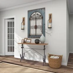 Coastal Anchor Metal Console Table Brown - Olivia & May -Olivia & May GUEST aef37c66 8580 492d ac64 abc11b76ae3c