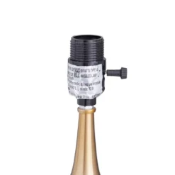 Linen Buffet Lamp With Tapered Shade Gold - Olivia & May -Olivia & May GUEST af893c26 e177 482f a41a fc7b95ccf844