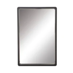 36" X 36" Contemporary Wood Rectangle Wall Mirror Black - Olivia & May -Olivia & May GUEST b0a39c5d b26c 40c4 b49d baf4586926ab