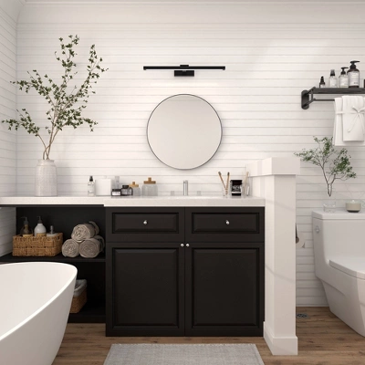 Contemporary Wood Round Frameless Wall Mirror - Olivia & May 14 Contemporary Wood Round Frameless Wall Mirror - Olivia & May - Image 12