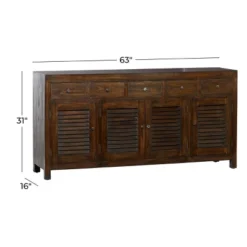 Rustic Wood Buffet Dark Brown - Olivia & May -Olivia & May GUEST b13d7fec d7b3 4bdd 8140 08d0ed4ed57a