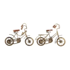 Olivia & May Vintage Reflections Iron Off-Road Model Bicycles 11" 2ct: Indoor Tabletop Decorative Sculptures -Olivia & May GUEST b2620305 6b90 423b 9875 507ab2a003c0