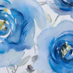 Canvas Floral Framed Wall Art With Silver Frame Blue - Olivia & May 9 Canvas Floral Framed Wall Art With Silver Frame Blue - Olivia & May -Olivia & May GUEST b3d17728 4ad8 427e b2b2 1e7a7bf66301