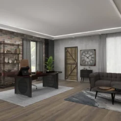 Metal Wall Clock With Distressing Gray - Olivia & May -Olivia & May GUEST b3da742a 1df9 4451 9ea5 09cc305f2dc2