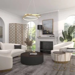 Modern Metal Filigree Room Divider Screen Gold - Olivia & May -Olivia & May GUEST b3f1cfc8 94c1 428e a8b0 62fe8ed162fa