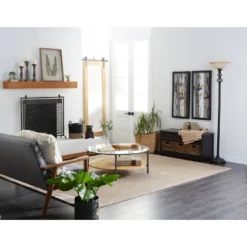 Metal Floor Lamp Torchiere Black - Olivia & May 18 Metal Floor Lamp Torchiere Black - Olivia & May -Olivia & May GUEST b455b64b 81fe 4ed2 ba76 ff7e3dd01288